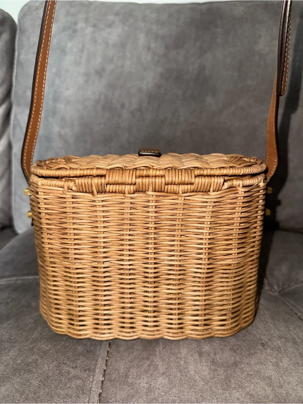 New Saint Laurent wicker vanity bag - Picture 2 of 8